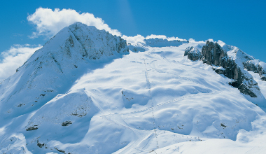 marmolada mountain in the dolomites