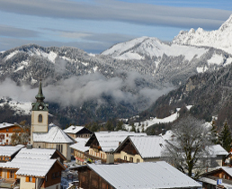 notre dame de bellecombe village, ski-in, ski-out chalets