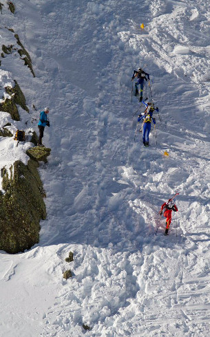 off-piste skiing at arinsal, arcalis