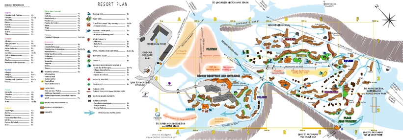 Piste map for Avoriaz