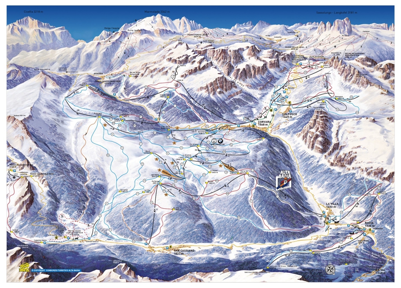 Piste map for Badia