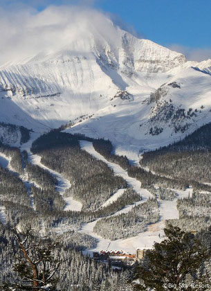 big-sky ski vacations on lone mountain mountain, montana