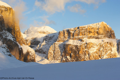 canazei sella ronda ski tour, off-piste skiing