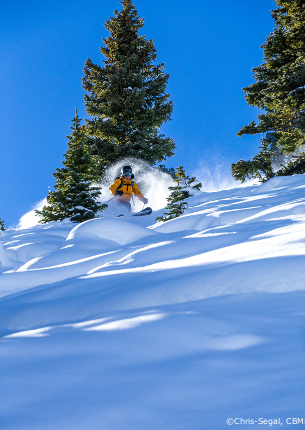 back-country off-piste skiing in crested butte