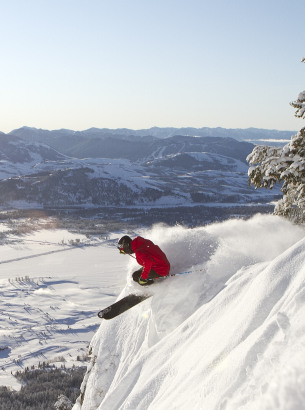 off piste skiing in jackson hole, snowboarding, yellowstone national park