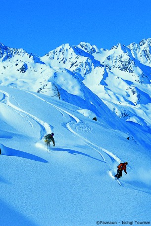 off-piste skiing in kappl, ski holidays in kappl, skiing, ski chalets to rentl