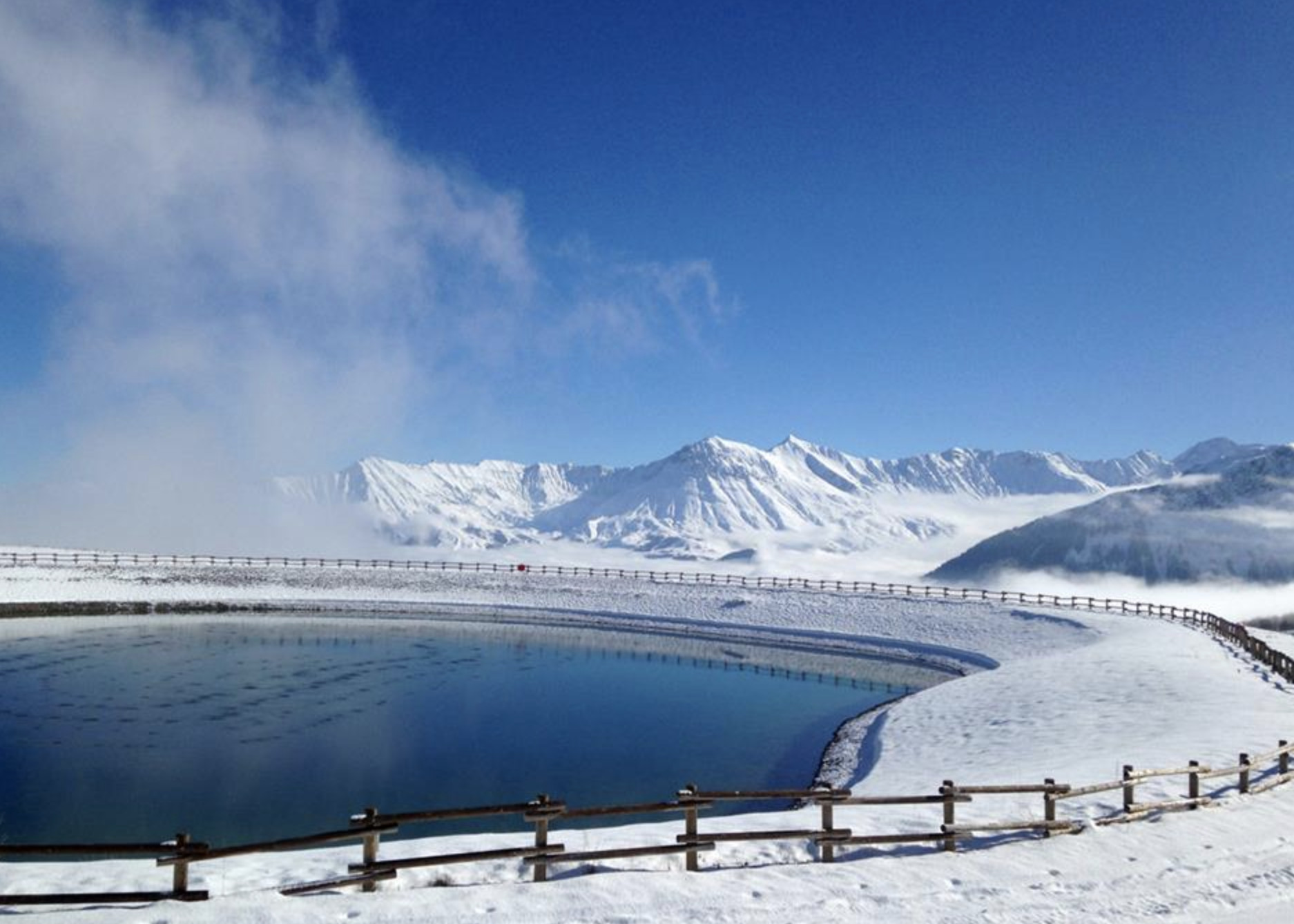 skiing in la toussuire, sybelles