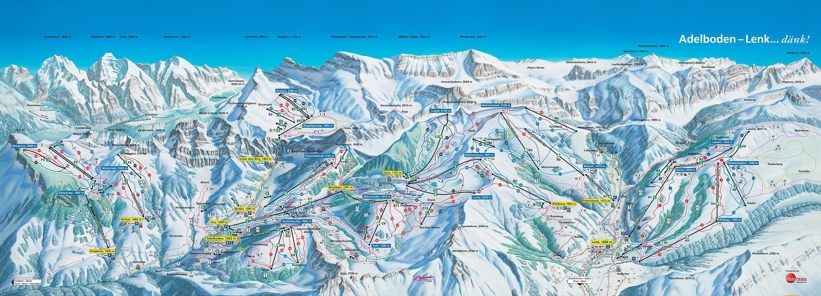 Piste map for Lenk