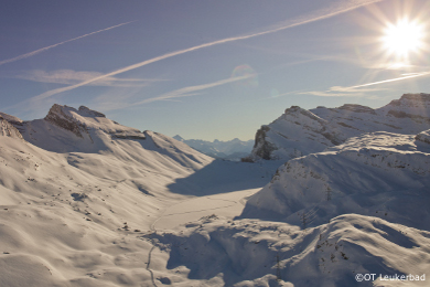 leukerbad - guided off-piste tours on daubensee-gemmi