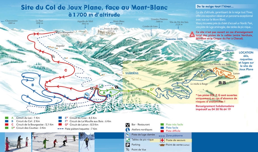 Piste map for Morillon