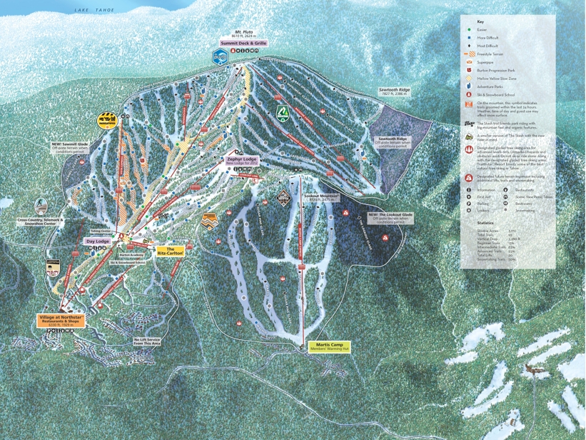 Piste map for Northstar