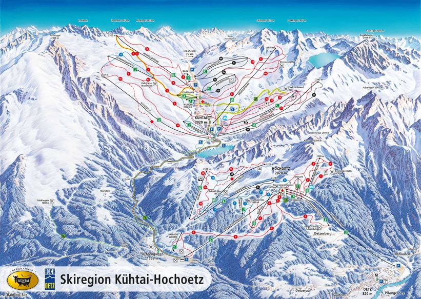 Piste map for Oetz