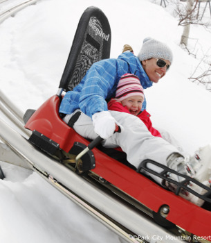 alpine coaster ride at park city ski resort