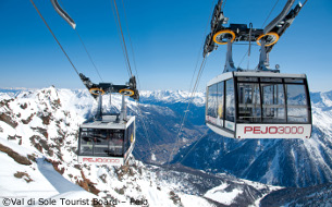 peio ski resort, peio 3000 gondola, val di sole