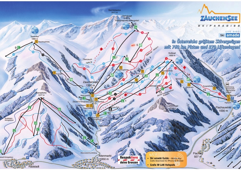 Piste map for Radstadt