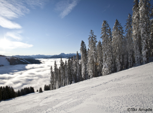 ramsau ski resort in the winter