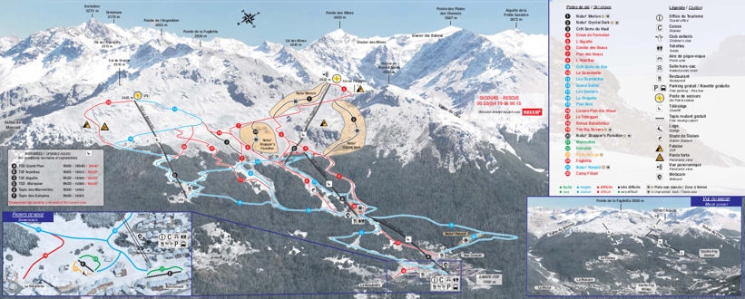 Piste map for Sainte Foy