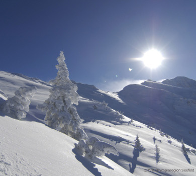 ski touring in olympic region seefeld