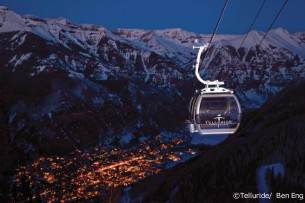 gondola from telluride town to mountain village