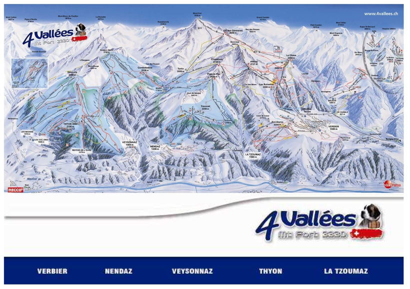 Piste map for Thyon / Les Collons