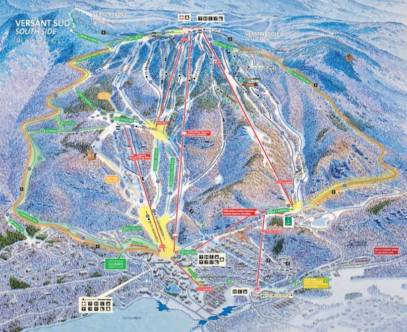 Piste map for Tremblant