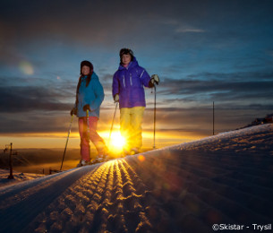 night skiing in trysil