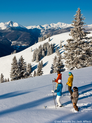 ski holidays in vail, skiing colorado mountains