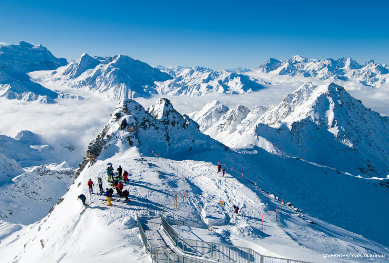 verbier ski tour around mont fort, off-piste skiing