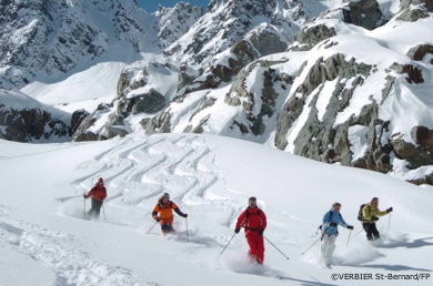 veysonnaz ski touring, mountain guided ski tours